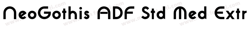 NeoGothis ADF Std Med ExtraBold字体转换
